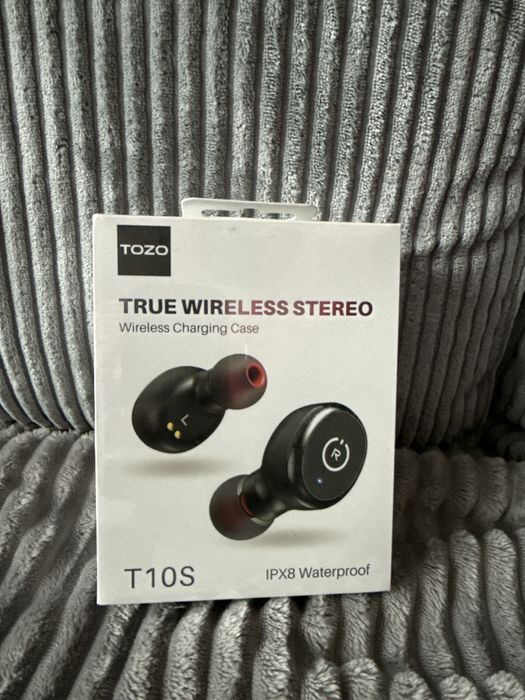 Słuchawki TWS Tozo T10S czarne nowe bluetooth bezprzewodowe
