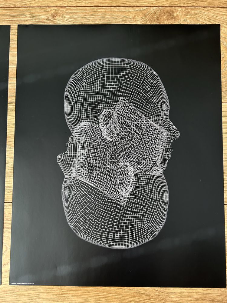 IKEA BILD 40x50cm plakat 2szt skanowanie 3D techno