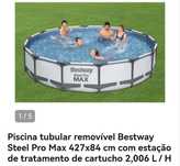 Piscina tubular 427x84 cm