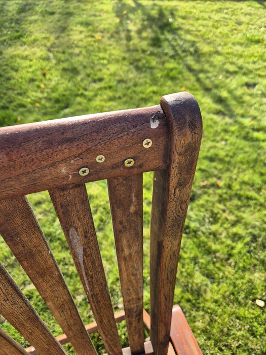 Krzesła Fotele ogrodowe drewniane, rozkładane cena za 3 sztuki