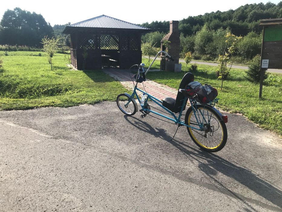 Rower poziomy samoróbka