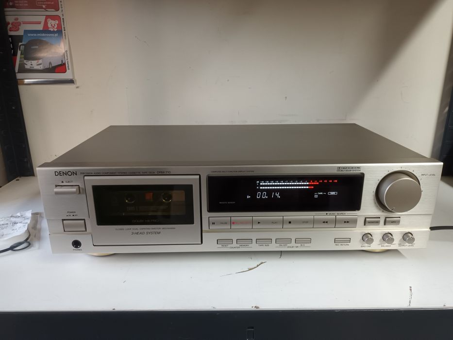 Denon DRM-710 magnetofon srebrny