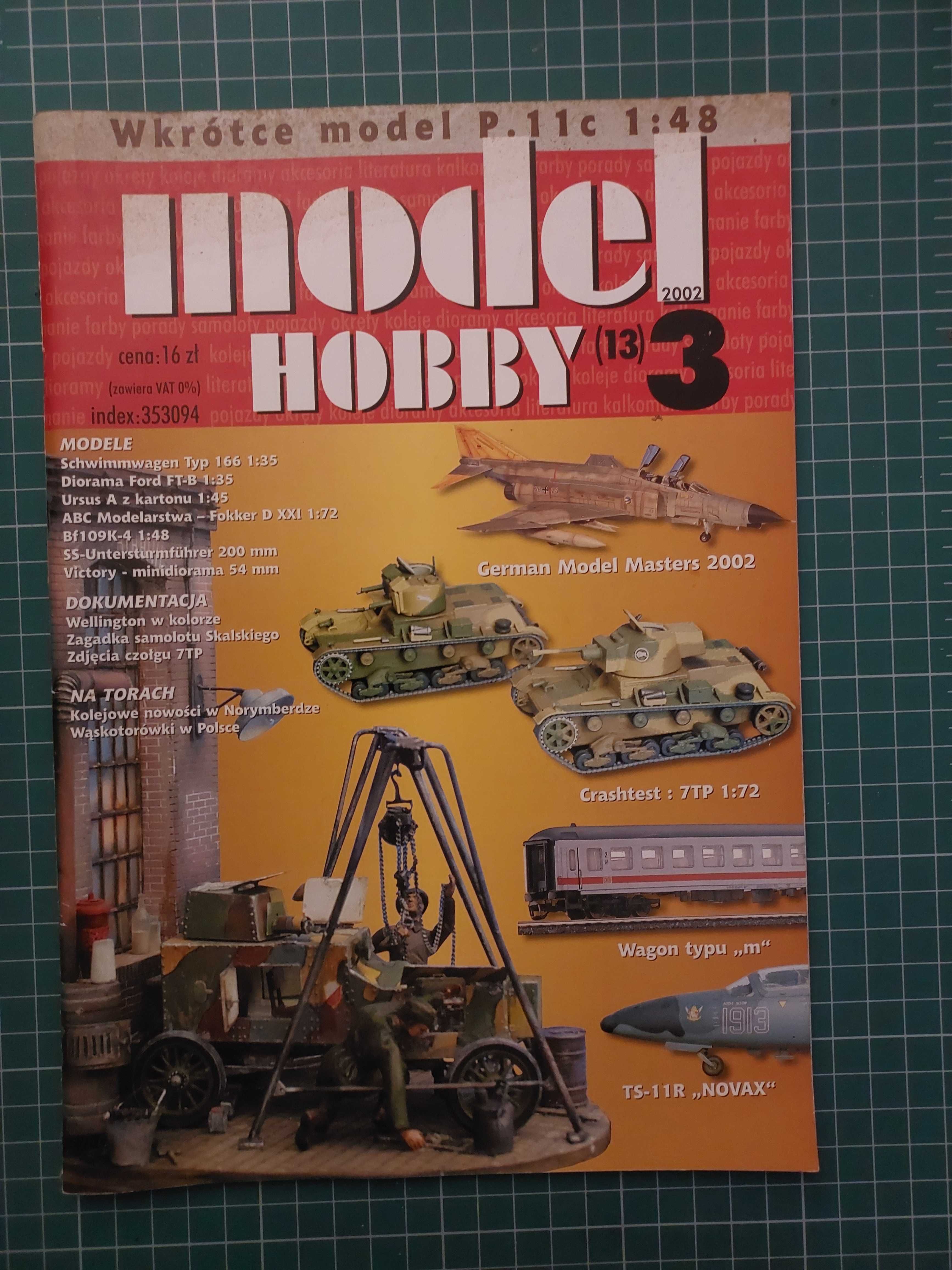 Sprzedam czasopismo Model Hobby, numery 1-3, rocznik 2002