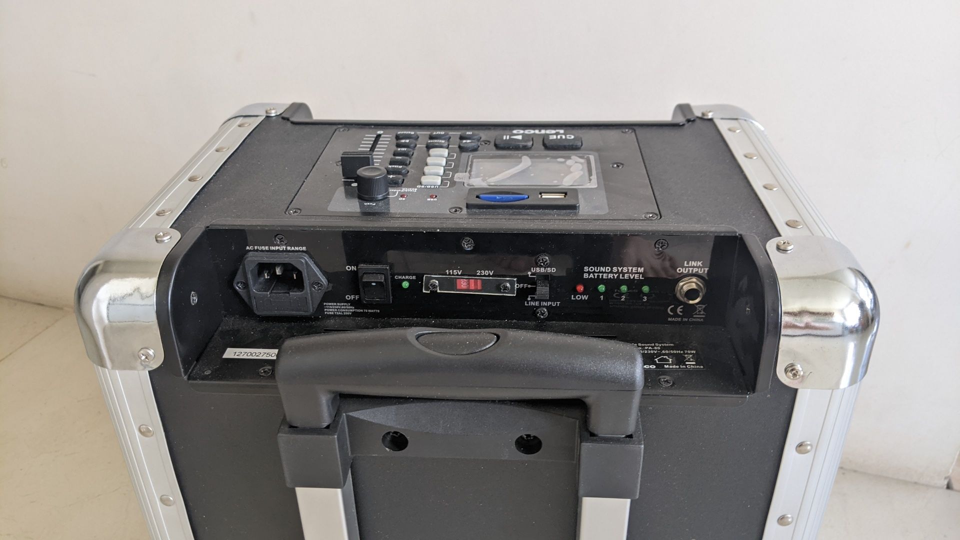Lenco pa-80 portable Soundsystem with USB and SD card slot