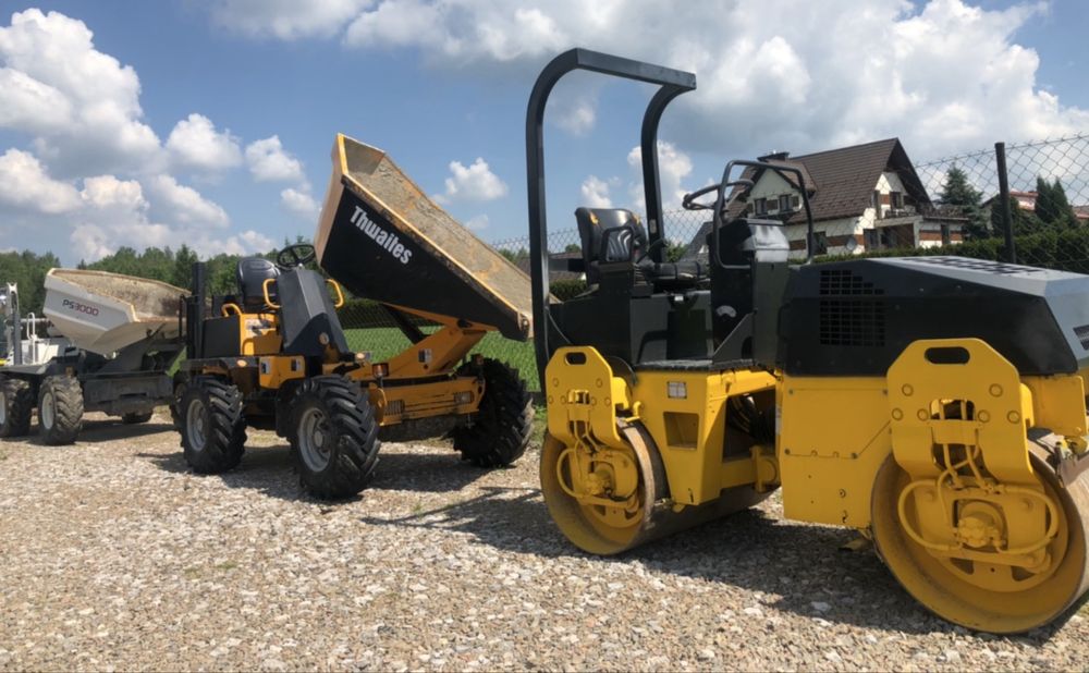 Wypożyczalnia/wynajem maszyn(koparka,wozidlo,walec)uslugi ziemne