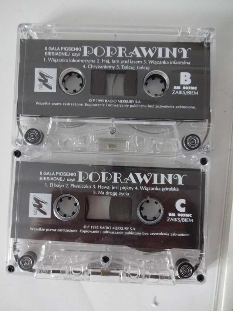 Poprawiny - Komplet 2 Kaset Magnetofonowych - Piosenki Biesiadne