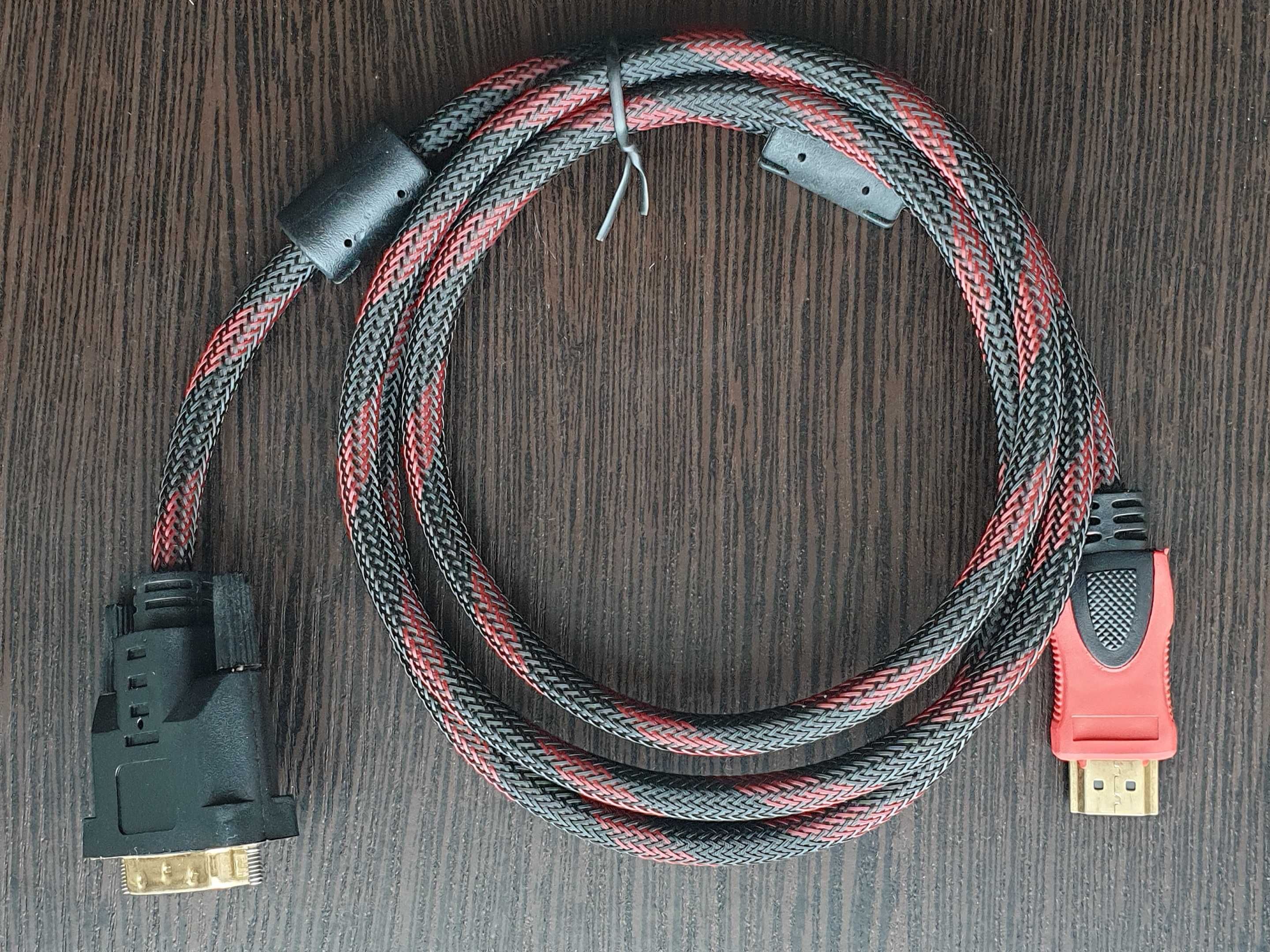Кабель-перехідник HDMI - DVI плетений