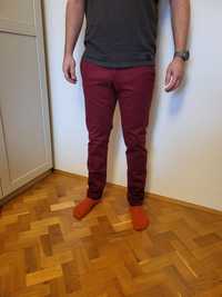 Bordowe spodnie Vistula Robert Lewandowski  Collection rozmiar 32