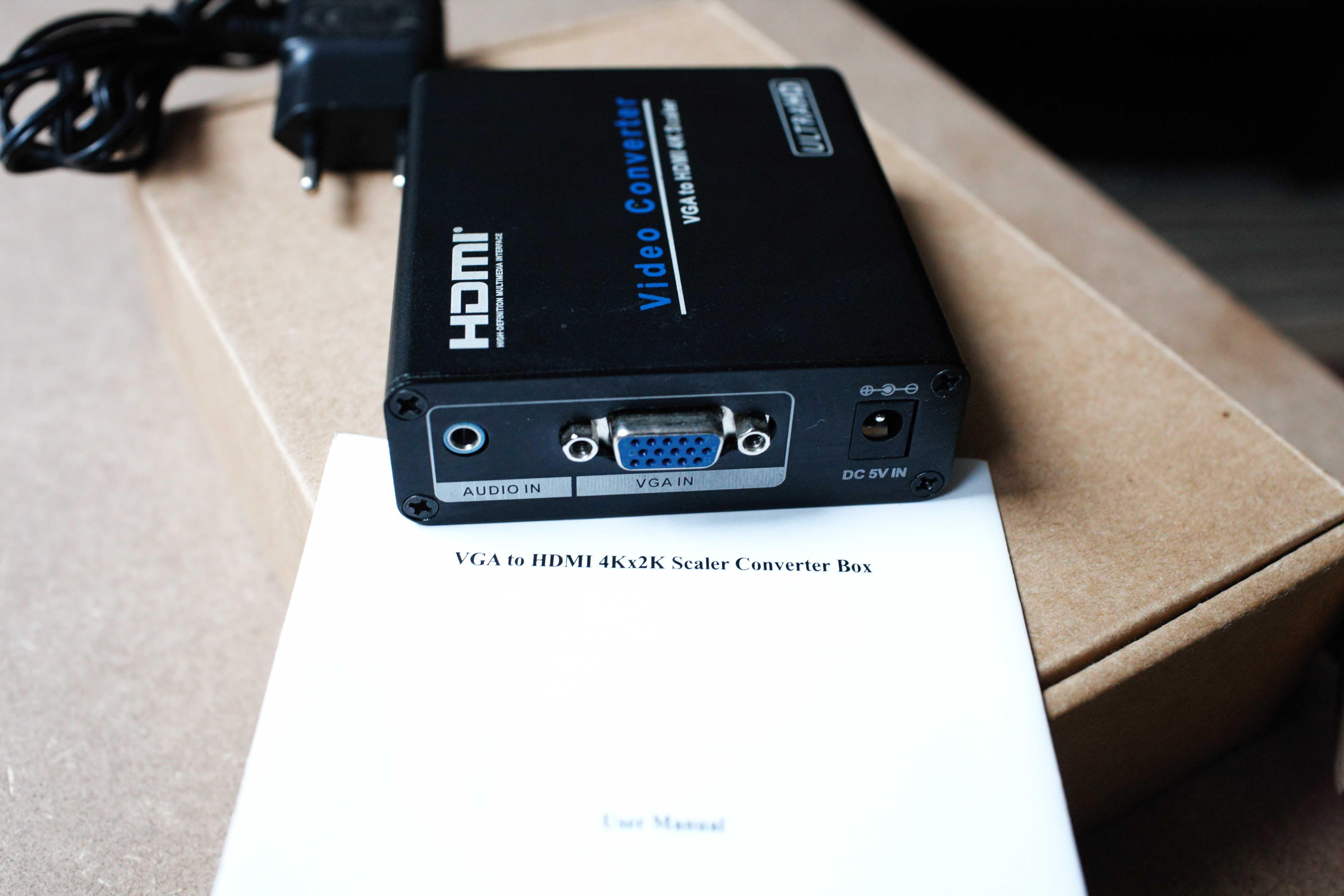 Wideo Konverter Conwerter Adapter  VGA na HDMI - Nowy .
