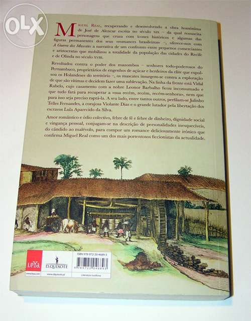 Livro A Guerra dos Mascates de Miguel Real (NOVO)