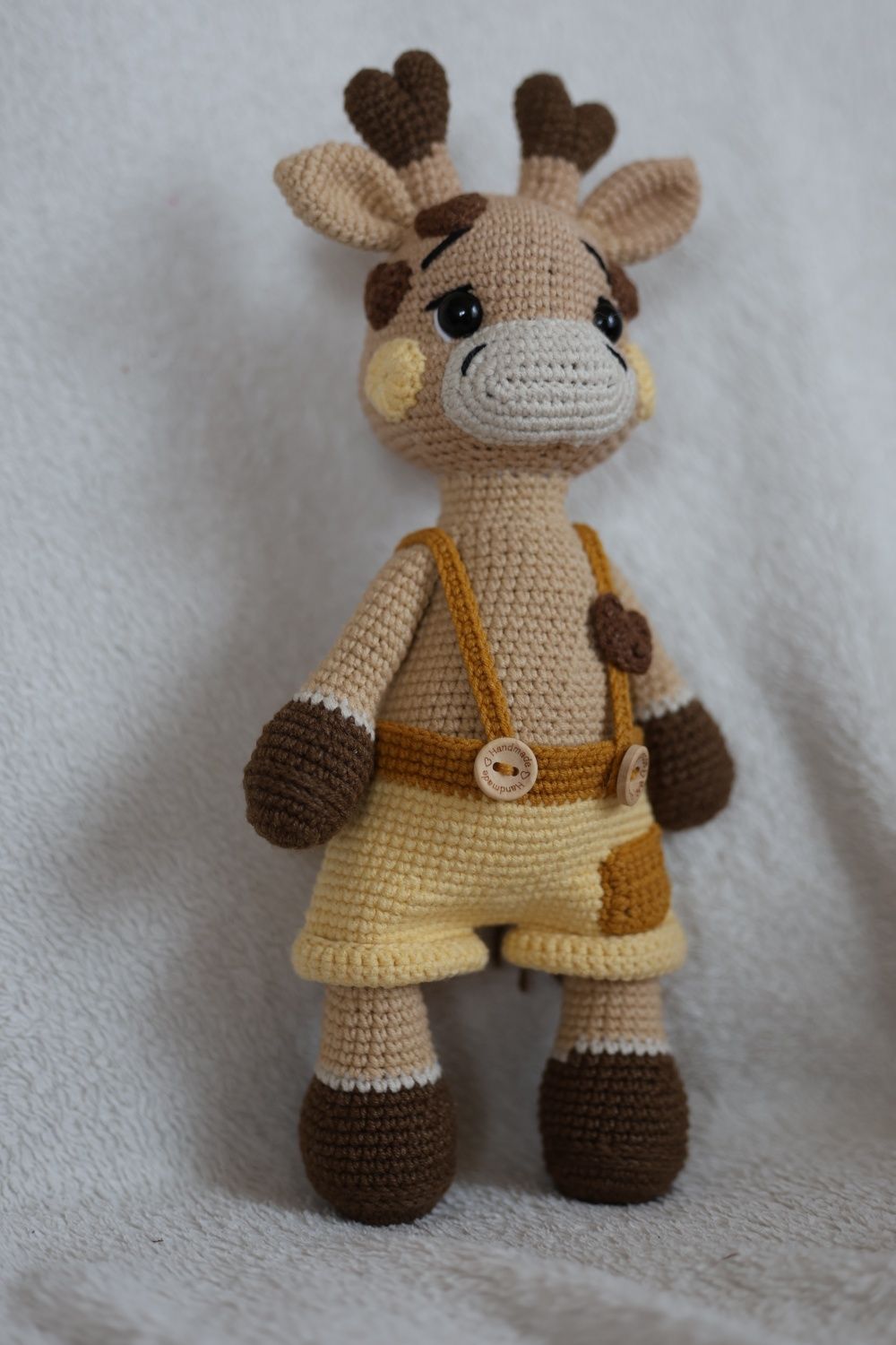Żyrafa na szydełku amigurumi handmade maskotka 30cm
