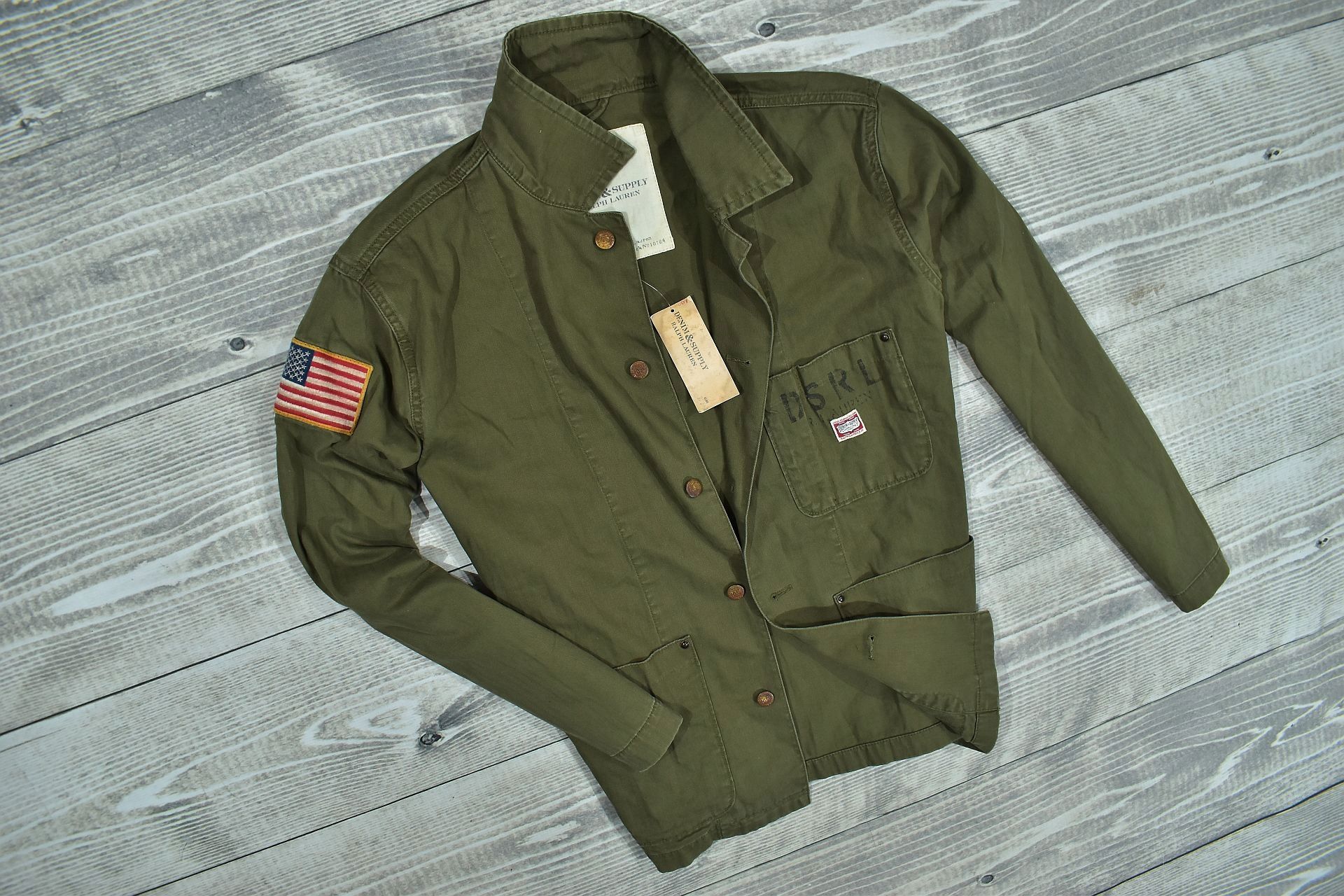 Denim Supply RALPH LAUREN Kurtka Męska Khaki / M