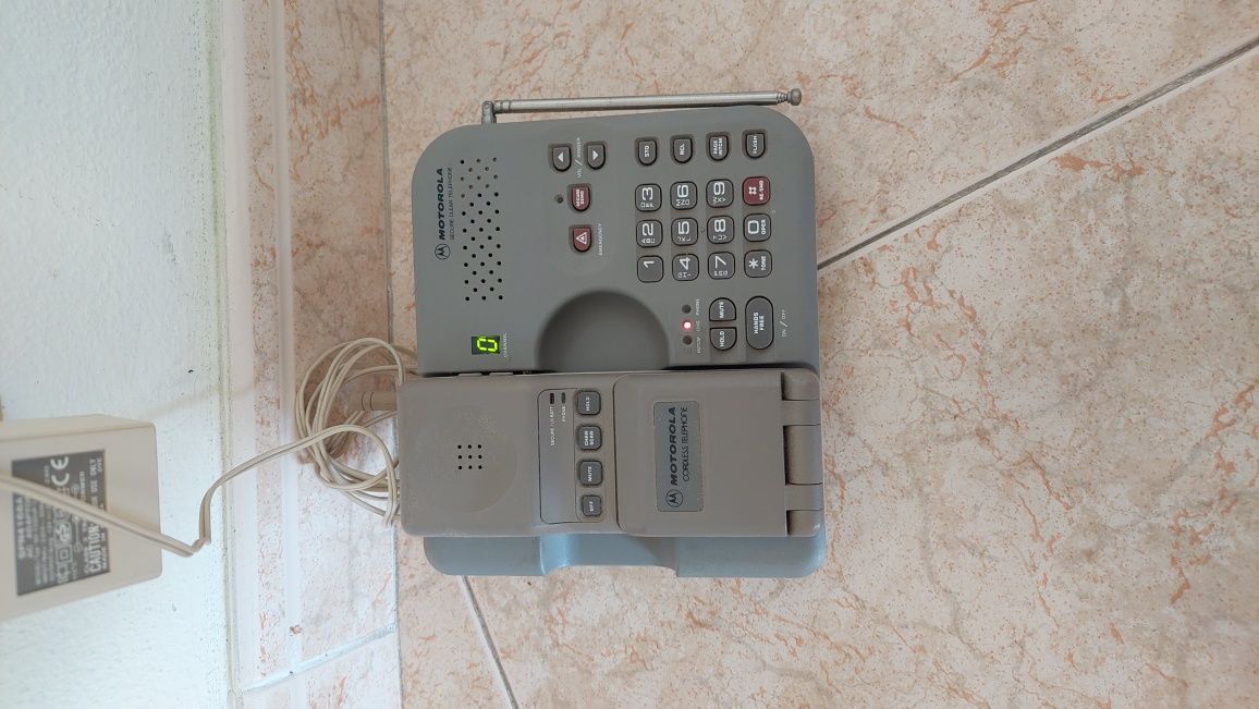 Telefone fixo móvel motorola - antiguidade - colecionismo