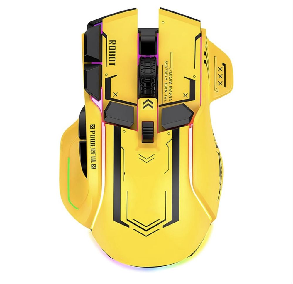Rato gamer robot sem fio com 5 niveis de DPI