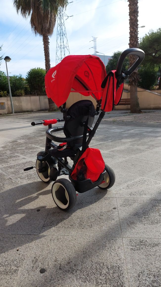 Triciclo QPLAY Dobrável Rito Red