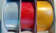 Fita reflectora autocolante rolo 25 metros x 5 cm