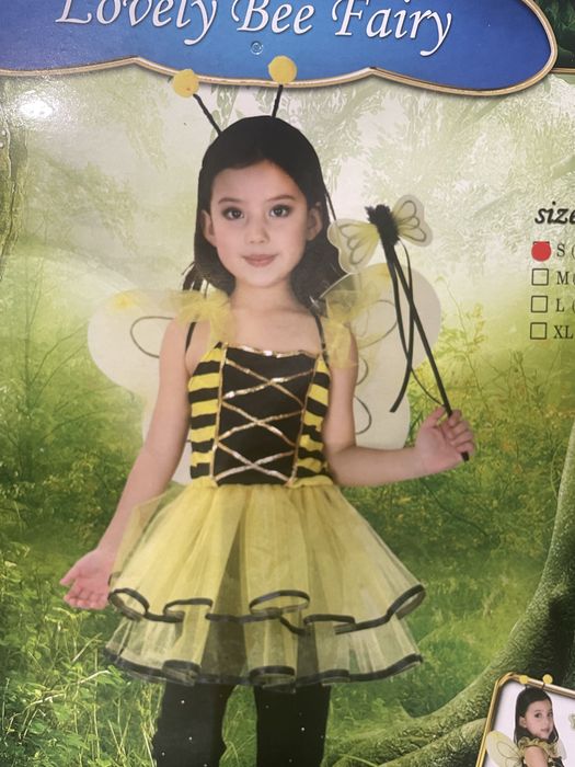 Kostium strój pszczółka sukienka 3 el 100-110