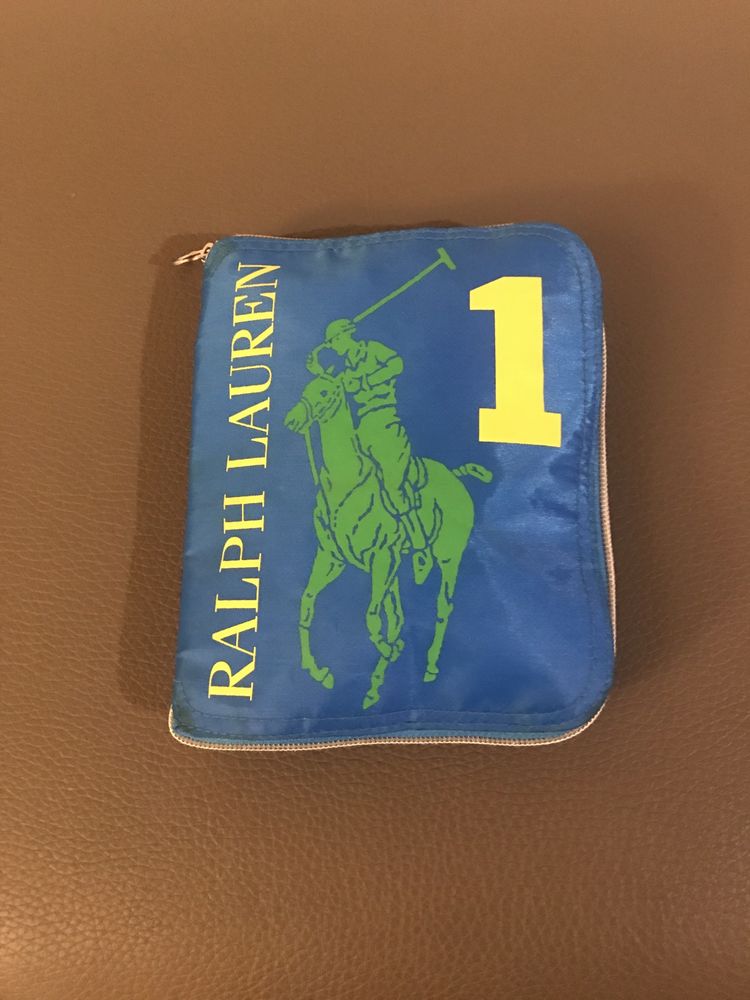 Saco de desporto azul marca Ralph Lauren