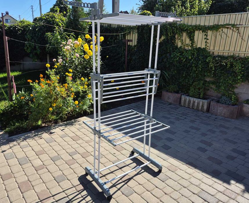 Сушарка для одягу багаторівнева компактна пересувна нова