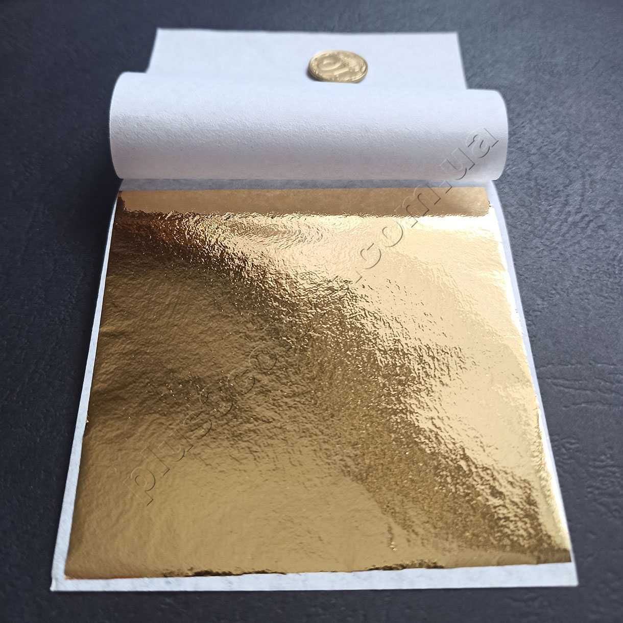 Поталь зереальна  8.5 x 8 имитация сусального золота 100 Лис