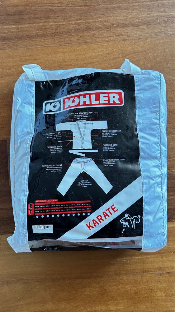 Vendo kimono karate com cinto laranja (para adulto) - marca Kohler