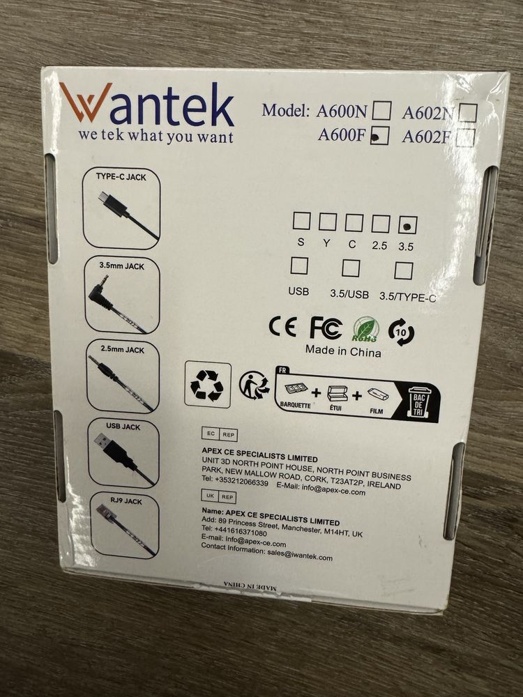 Fones call center Wantek A600F
