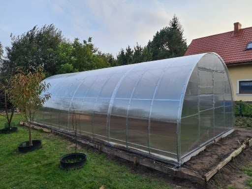 Szklarnia Tunel 4x6m, z poliwęglanu komorowego 6mm, profil 40x20mm