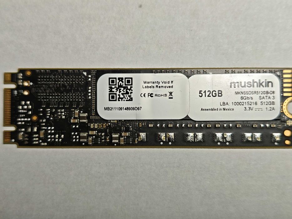 SSD накопичувач Mushkin  512 GB (MKNSSDSR512GB-D8) від ноута DELL 5510