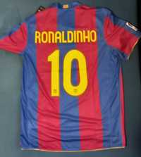 Koszulka FC Barcelona 07/08 #10 Ronaldinho, nowa, XL, 50lecie Camp Nou