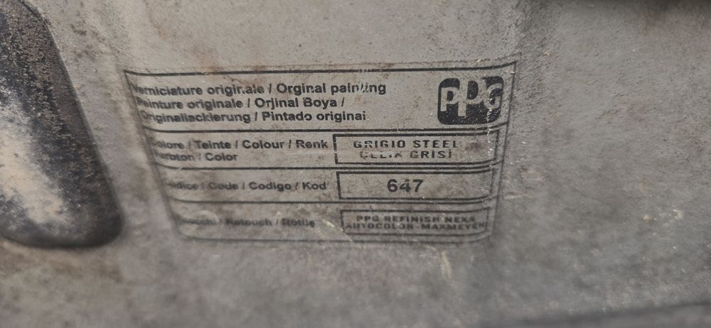 Drzwi 647 lampa sanki belka Fiat Doblo 1,9 JTD 77 KW części