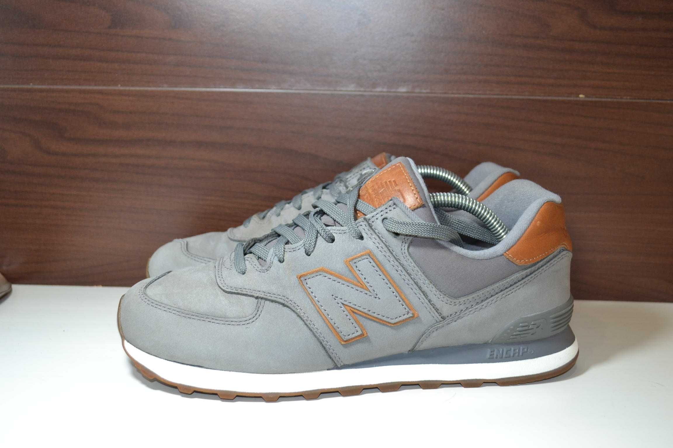 nb new balance 574 кроссовки 44.5-45р кожаные оригинал