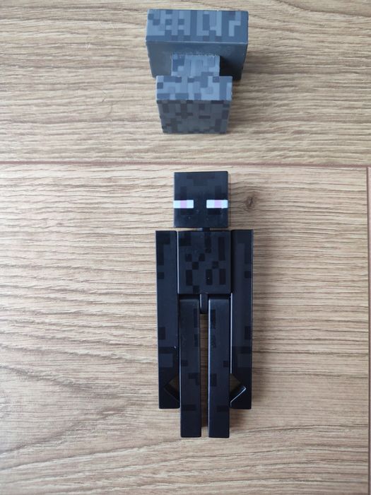 Minecraft figurki- Steve, Enderman, Zmobi i Blacksmith villager
