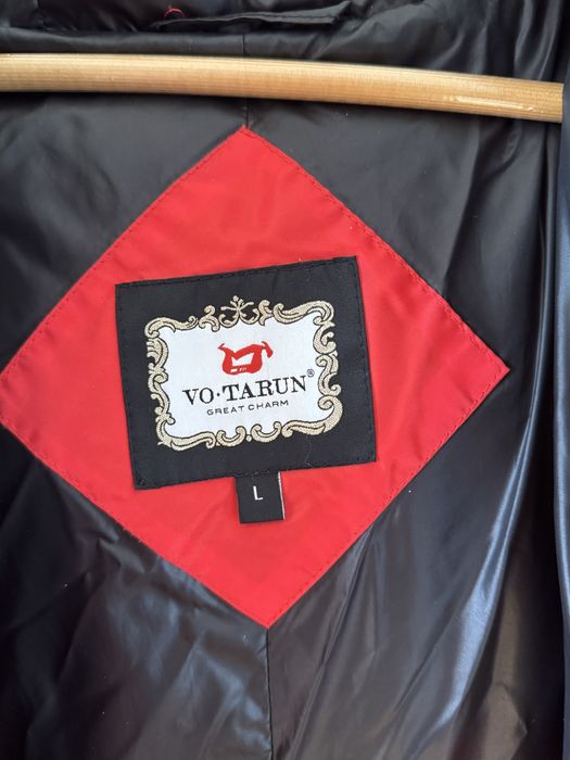 Vo Tarun пуховик куртка з натуральним хутром зимова червоного кольору