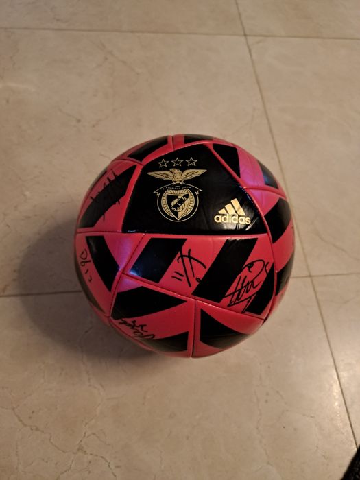 Bola Oficial do SL Benfica — Assinada à Mão pelo Plantel 2020/21