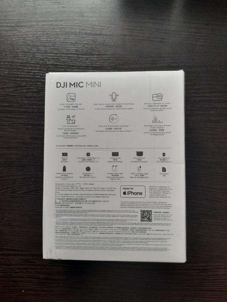 Dji Mic Mini 2tx+1rx+case мікрофон радіосистема