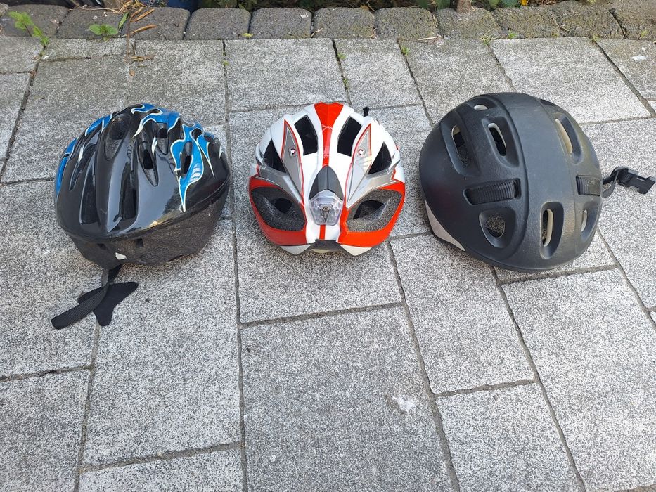 Kaski rowerowe  3 sztuki