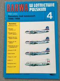 Barwa w lotnictwie polskim cz. 4 Samoloty linii lotniczych 1945 - 1956