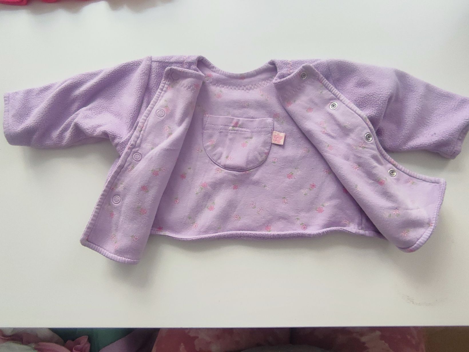 Ciepłe bluzeczki niemowlęce 62cm, 0-4 miesiące, 3 sztuki