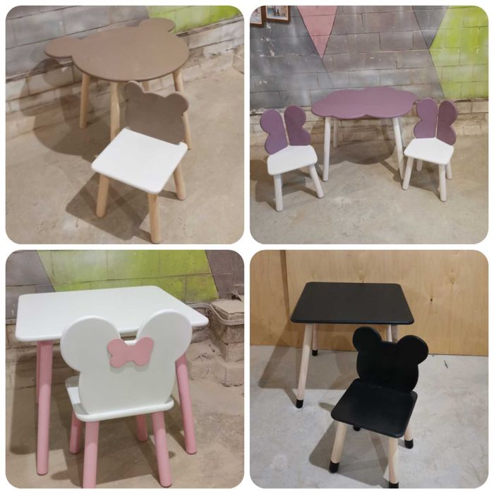 Стіл, столик, і стільчик набір дитячий столик меблі опт / дроп