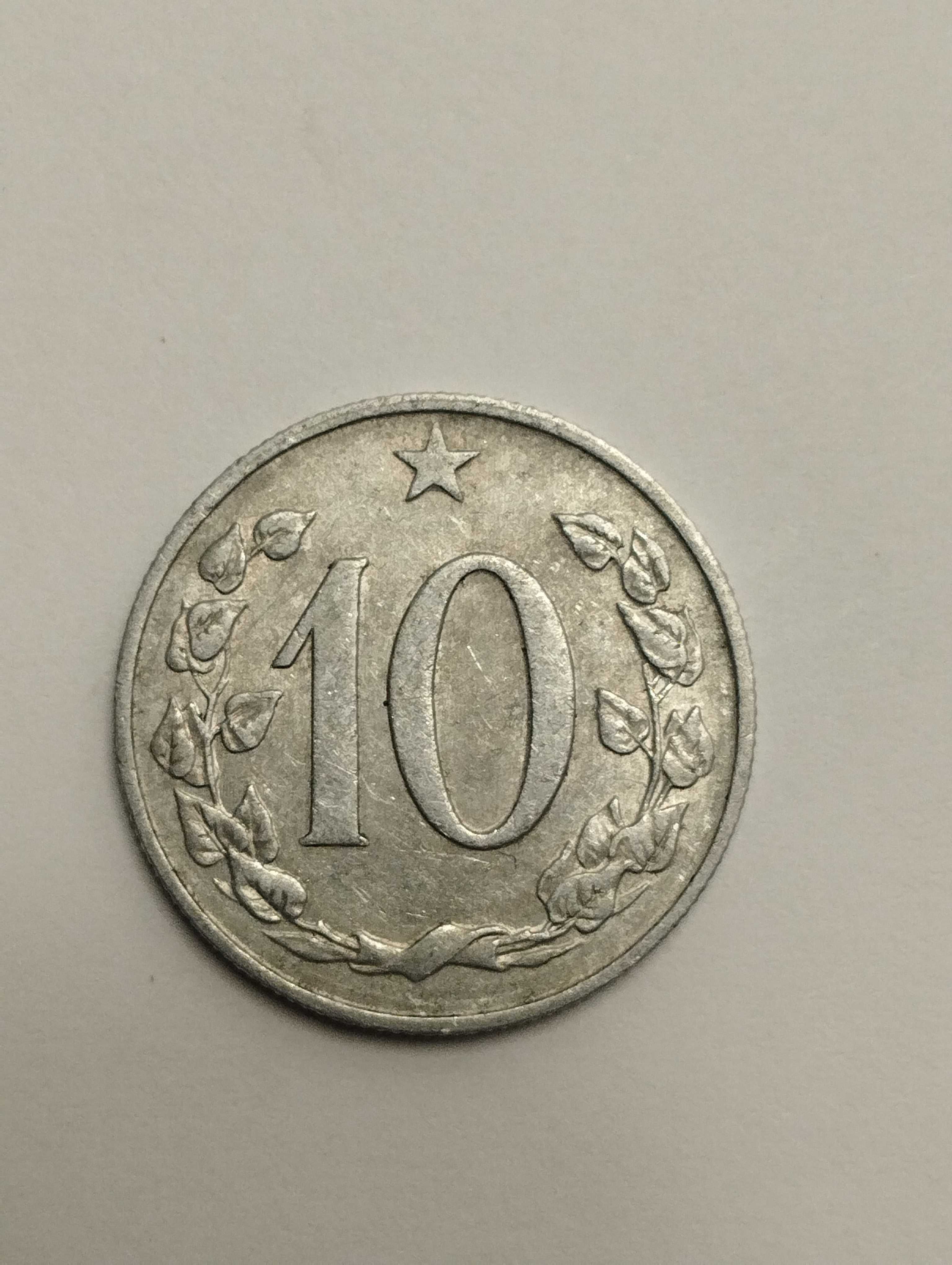 Sprzedam monetę Czechosłowacja 10 halerzy 1968r. stan db.