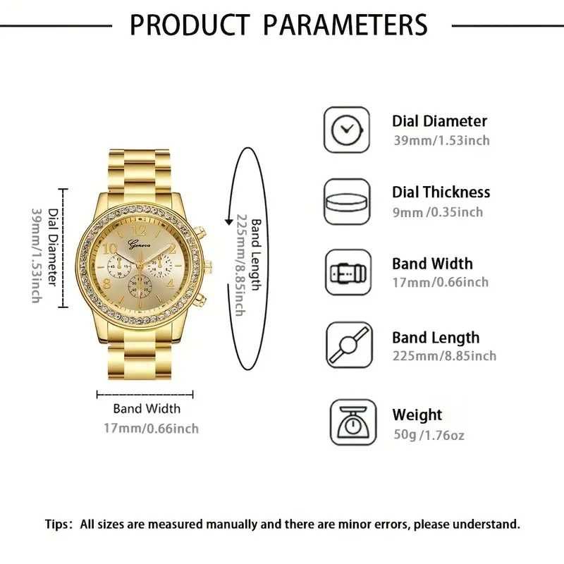 Złoty zegarek NOWY + pudełko