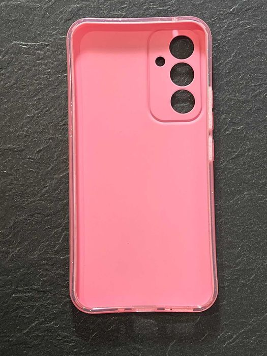 Etui plecki na Samsung Galaxy A54 brokatowe serce różowe