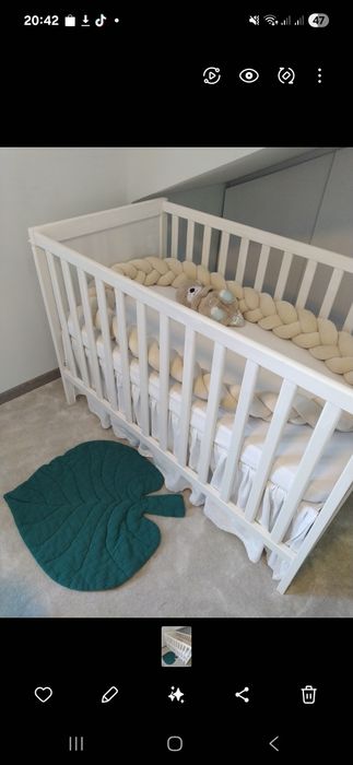 Lozeczko 120 x 60 Ikea regulowane z materacem