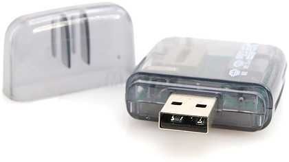 Leitor Cartões USB  -  Lê Cartões: M2, MS Duo, MicroSD, SD