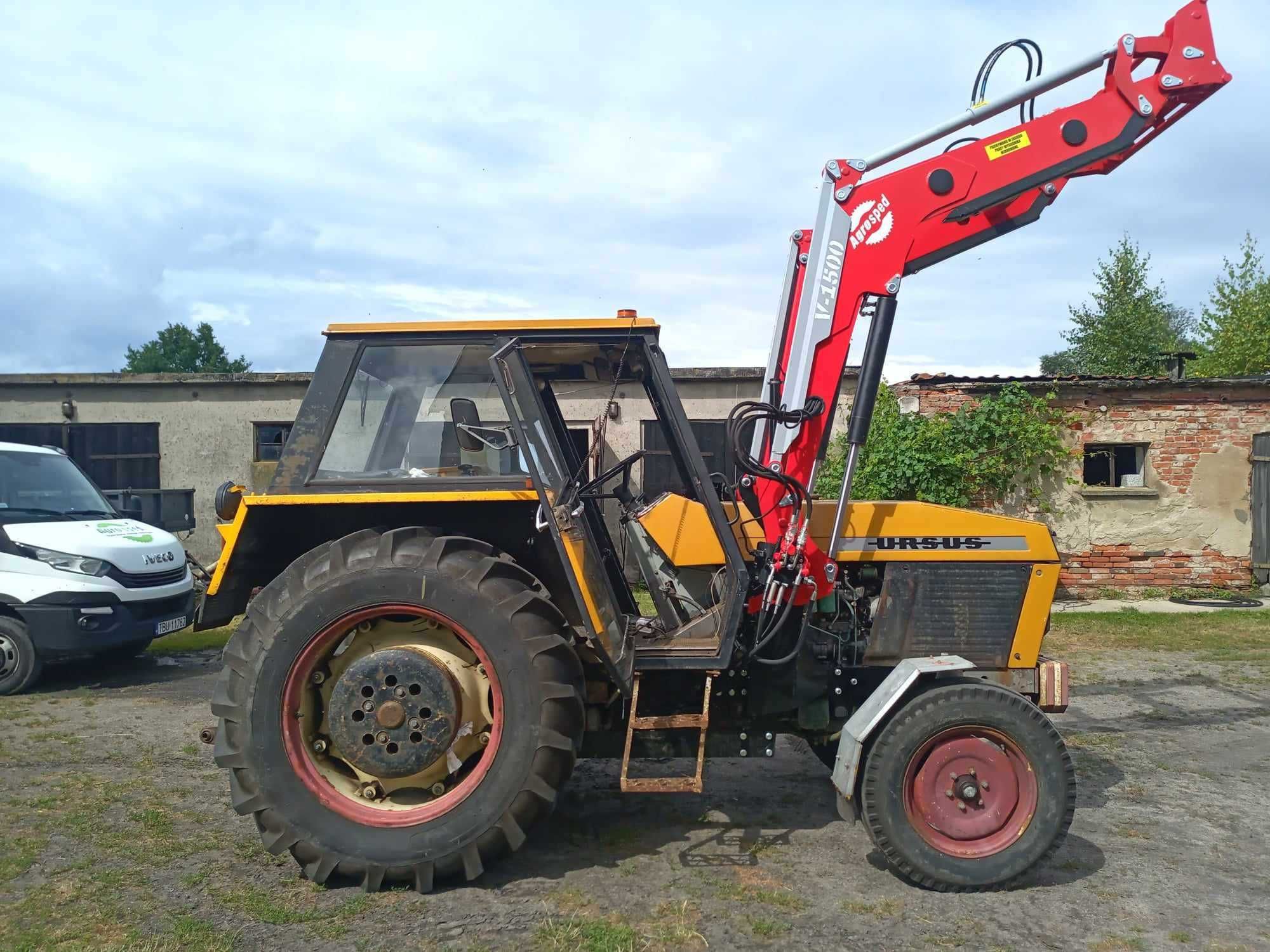 Ładowacz czołowy Agrosped model V 1500 Ursus Zetor MTZ montaż dostawa