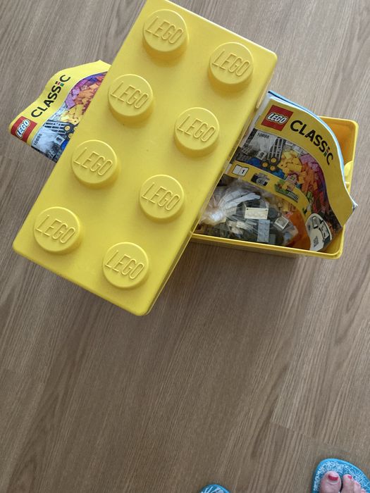 Caixa legos como novos todas as cores separadas