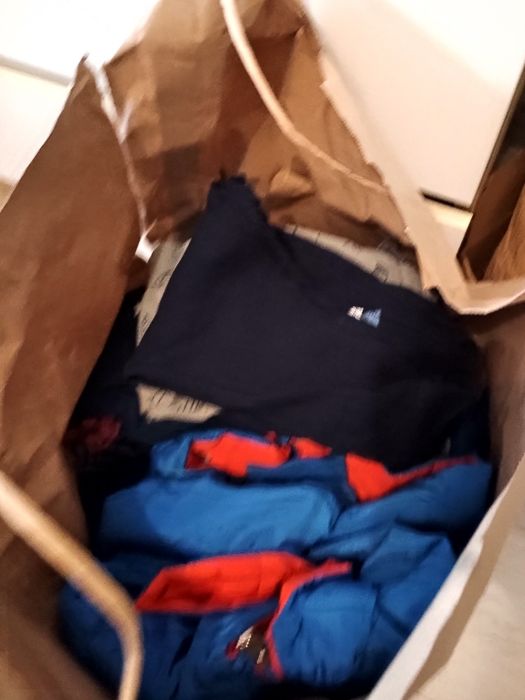 Dwie torby ubrań 86-98 chłopiec
