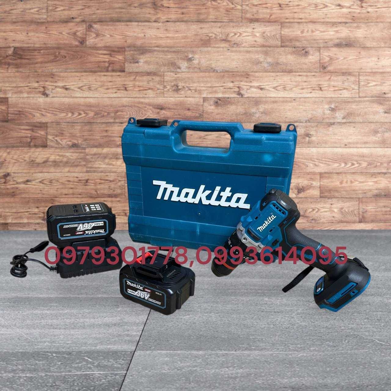 Акумуляторний Ударний Шуруповерт Makita DHP487BL 2 Акумулятора 36V/8Аh