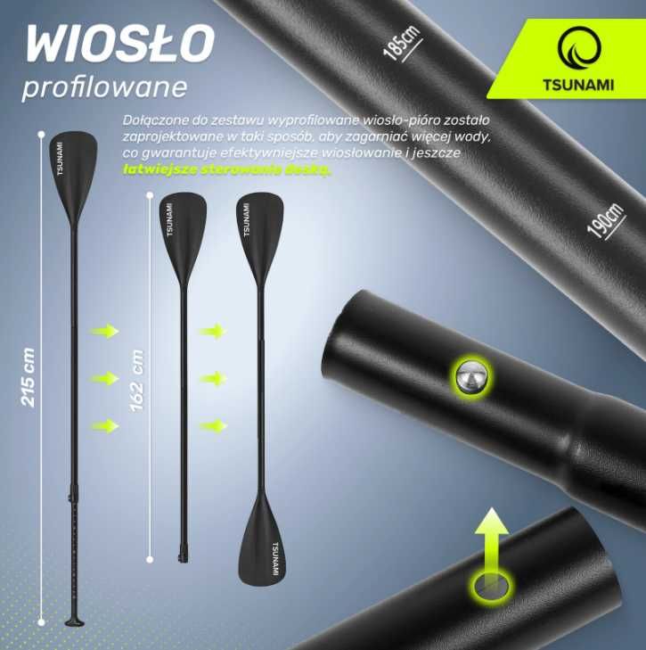 Deska SUP TSUNAMI paddle board 350cm T03