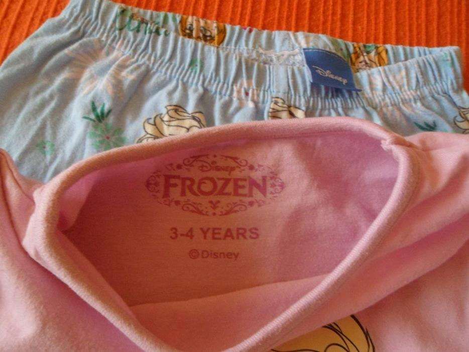 Lote Pijamas Algodão Pocoyo/Frozen, 3-4 Anos